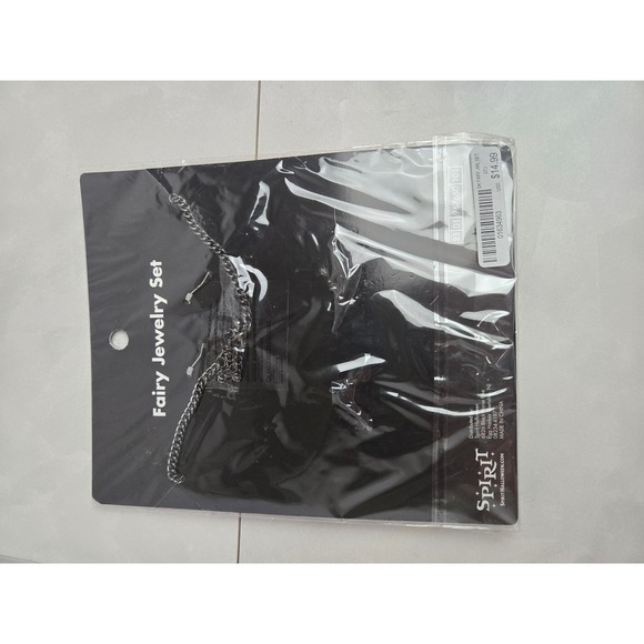 Spirit Halloween Doll Curls White Wig & Fairy Jewelry‎ Costume Set Adult 14+ - Picture 10 of 13